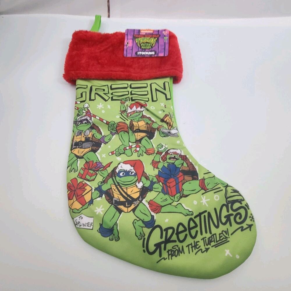 Teenage Mutant Ninja Turtles Christmas Stocking 15" Nickelodeon New with Tag‎